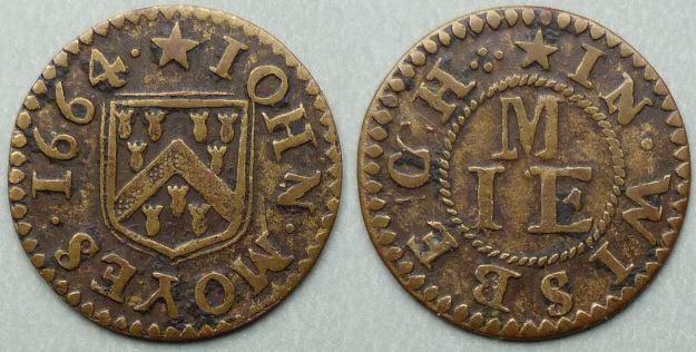Wisbech, John Moyes 1664 farthing